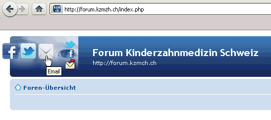 E-Mail aus dem Flyout-Menü  auswählen...