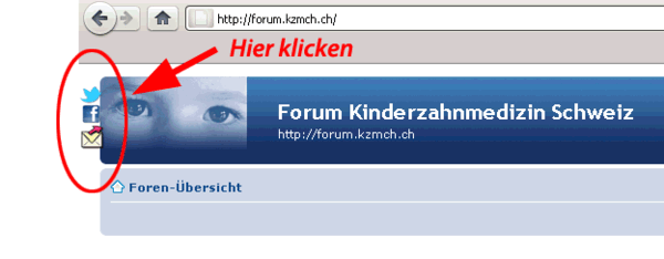 Oben links auf die Icons klicken um das Flyout-Menü anzuzeigen